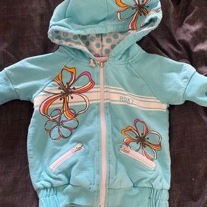Vintage Roxy baby quarter sleeve hoodie